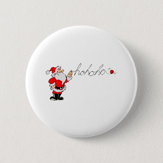 Santa (Ho Ho Ho) Ronde Button 5,7 Cm (Voorkant)