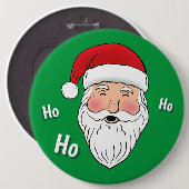 Santa (Ho, Ho, Ho) Ronde Button 6,0 Cm (Voorkant /achterkant)