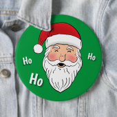 Santa (Ho, Ho, Ho) Ronde Button 6,0 Cm (In situ)