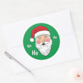 Santa (Ho, Ho, Ho) Ronde Sticker (Envelop)