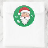 Santa (Ho, Ho, Ho) Ronde Sticker (Tas)
