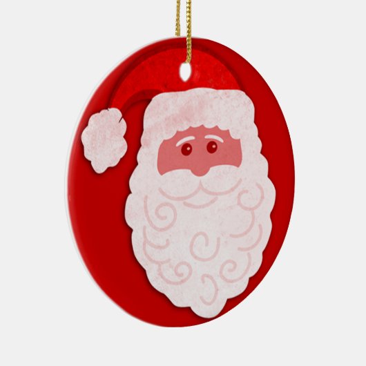 Santa "Ho Ho Ho Vrolijk Kerstfeest" ornament (Rechts)