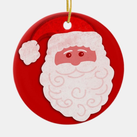 Santa "Ho Ho Ho Vrolijk Kerstfeest" ornament (Voorkant)