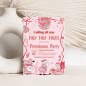 Santa Ho Ho Hos Grappige Vriendjes Kerstfeest Kaart