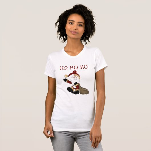 Santa HO HO T-shirts en geschenken (Voorkant volledig)