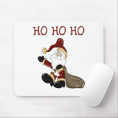 Santa HO HO T-shirts en geschenken Muismat (Met muis)
