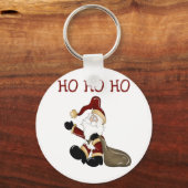Santa HO HO T-shirts en geschenken Sleutelhanger (Voorkant)