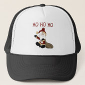 Santa HO HO T-shirts en geschenken Trucker Pet (Voorkant)
