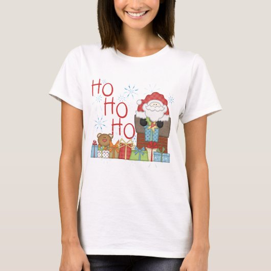 Santa Ho Ho Tshirts en Geschenken (Voorkant)