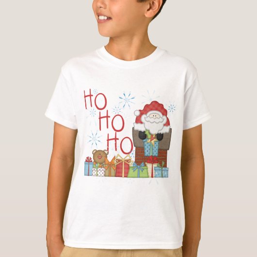 Santa Ho Ho Tshirts en Geschenken (Voorkant)