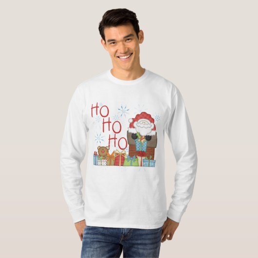 Santa Ho Ho Tshirts en Geschenken (Voorkant volledig)