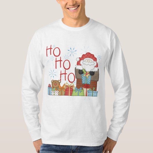 Santa Ho Ho Tshirts en Geschenken (Voorkant)