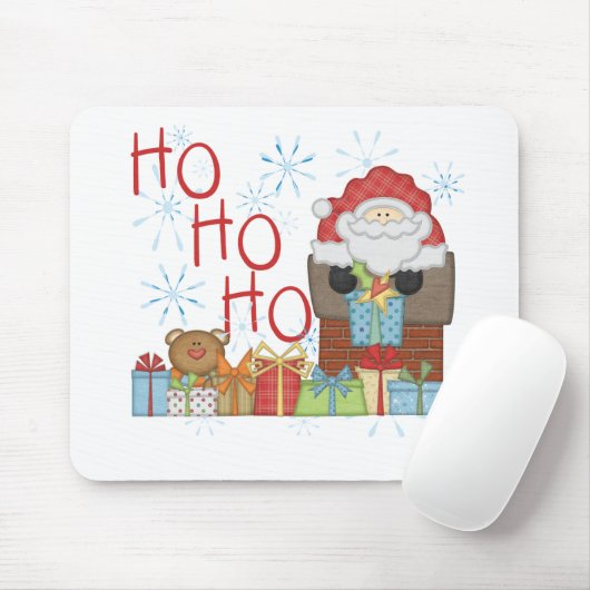 Santa Ho Ho Tshirts en Geschenken Muismat (Met muis)