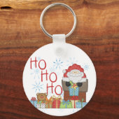 Santa Ho Ho Tshirts en Geschenken Sleutelhanger (Voorkant)