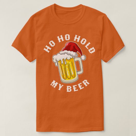 Santa Ho Houd Mijn Biergrappig Kerst Drink T-shirt (Design voorkant)