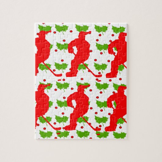 SANTA HOCKEY LEGPUZZEL (Verticaal)