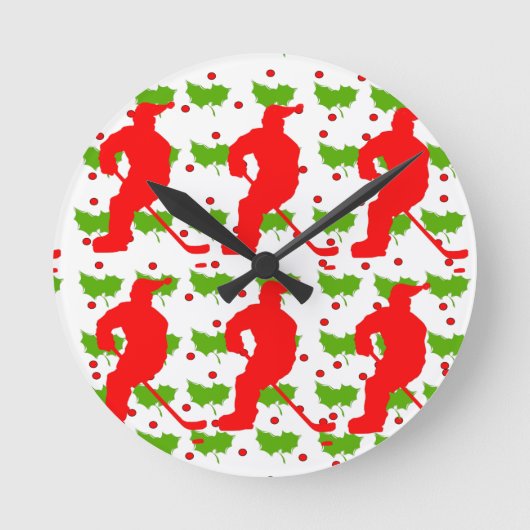 SANTA HOCKEY RONDE KLOK (Voorkant)