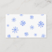 Santa hoed boeken voor baby ticket bijsluiter kaar informatiekaartje (Achterkant)