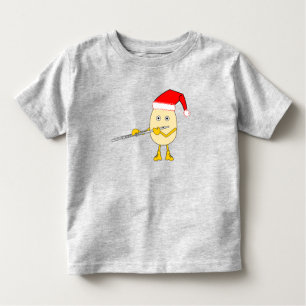 Santa hoed fluit eierkop kinder shirts