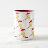 Santa hoed fluit eierkop mok (Midden)