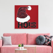Santa Hoed met Tekst Canvas Afdruk (Insitu (Woonkamer))