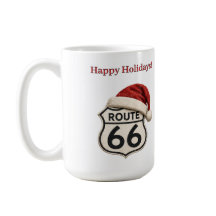 Santa Hoed Route 66 Kerst Koffie Vrolijkheid