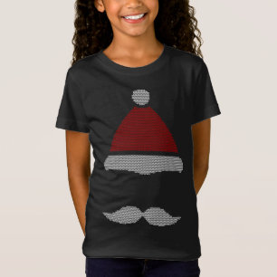 Santa hoed snor lelijke kerst t-shirt