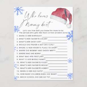 Santa hoed - Wie kent mama het beste