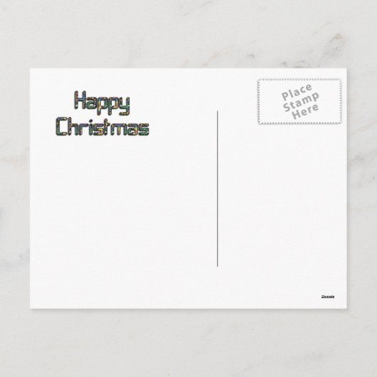 Santa hohoho Happy Jollydays Feestdagenkaart (Achterkant)