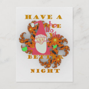 Santa Hohoho! Kerstdag en beter 's nachts Feestdagenkaart