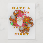 Santa Hohoho! Kerstdag en beter 's nachts Feestdagenkaart (Voorkant)