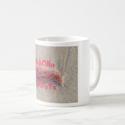Santa HoHoHo Vrolijk Kerstfeest van doorsnee kleur Koffiemok (Voorkant rechts)