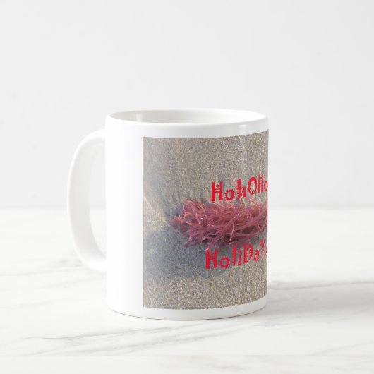 Santa HoHoHo Vrolijk Kerstfeest van doorsnee kleur Koffiemok (Voorkant links)