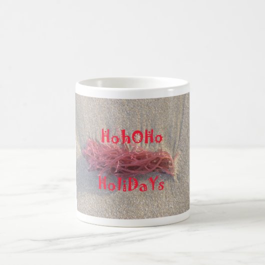 Santa HoHoHo Vrolijk Kerstfeest van doorsnee kleur Koffiemok (Center)