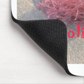 Santa HoHoHo Vrolijk Kerstfeest van doorsnee kleur Muismat (Hoek)