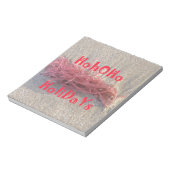 Santa HoHoHo Vrolijk Kerstfeest van doorsnee kleur Notitieblok (Linkerzijde)