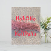 Santa HoHoHo Vrolijk Kerstfeest van doorsnee kleur Persoonlijk Briefhoofd (Staand voorkant)