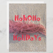 Santa HoHoHo Vrolijk Kerstfeest van doorsnee kleur Persoonlijk Briefhoofd (Voorkant / Achterkant)