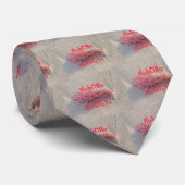 Santa HoHoHo Vrolijk Kerstfeest van doorsnee kleur Stropdas (Opgerold)