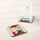 "Santa Holding"-binoculars Drankjes Onderzetter (Rechterzijde)