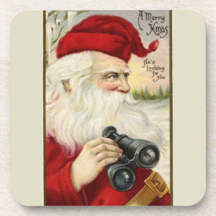  "Santa Holding"-binoculars Drankjes Onderzetter