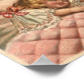 Santa Holding Doll, slaapmeisje Poster (Hoek)