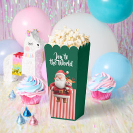 Santa Holding Reindeer Toy Bedankdoosjes