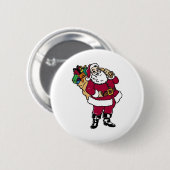 Santa Holds Speys Ronde Button 5,7 Cm (Voorkant /achterkant)