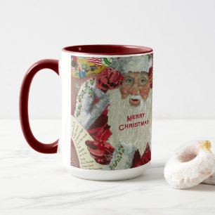 Santa Holiday 15 oz Classic Mok Controle Twee keer