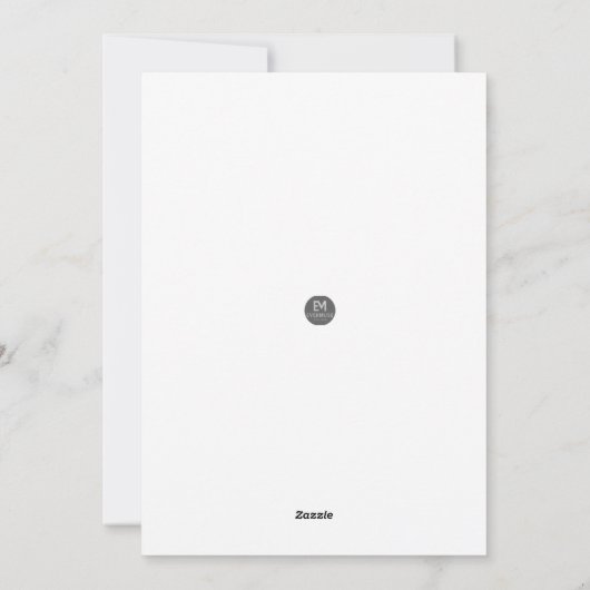 Santa Holiday Blessings Flat Card Feestdagenkaart (Achterkant)