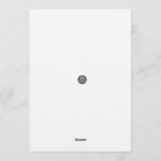 Santa Holiday Blessings Flat Card Kaart (Achterkant)