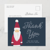 Santa Holiday Dank u Briefkaart (Voorkant / Achterkant)