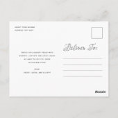 Santa Holiday Dank u Briefkaart (Achterkant)