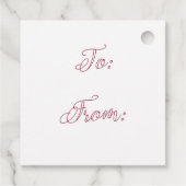 Santa Holiday dank u Gift Exchange Marine Bedankjes Labels (Achterkant)